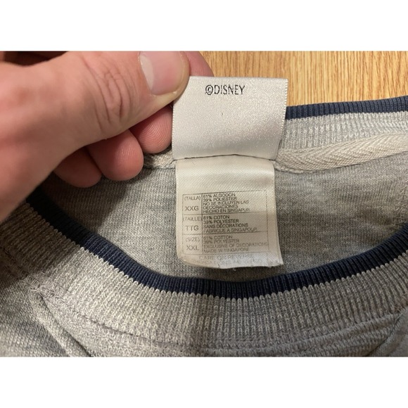 Vintage Disney Store Tigger Sweatshirt Mens XXL Gray Embroidered Winnie the Pooh - Picture 6 of 15